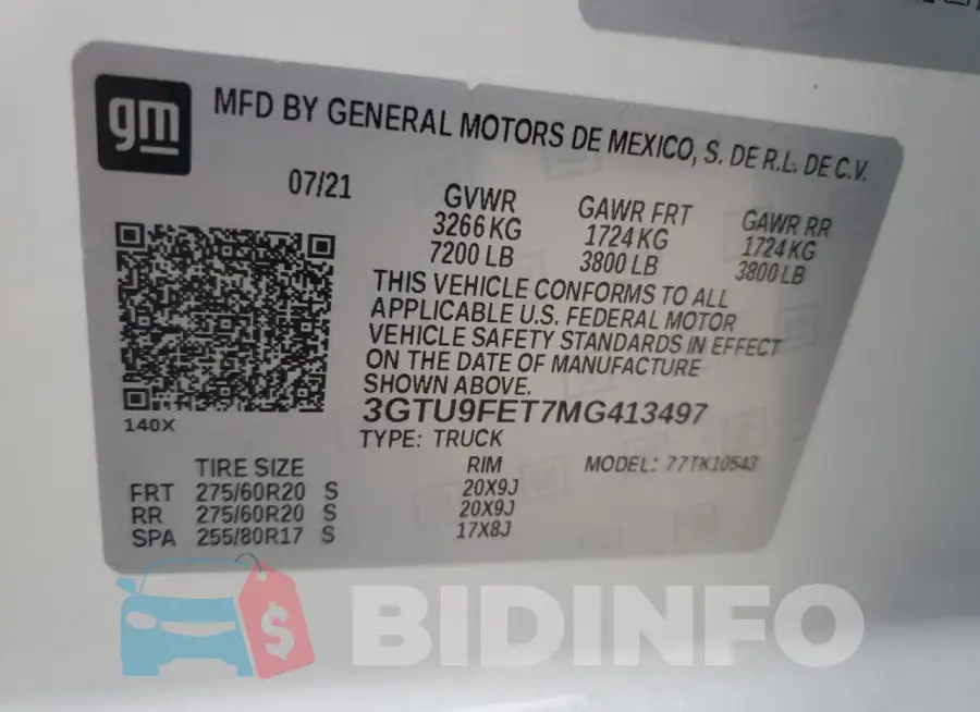 3GTU9FET7MG413497 Photo# 13