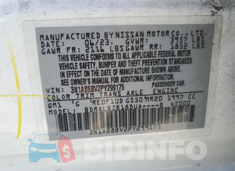 3N1AB8BV2PY299175 Photo# 12