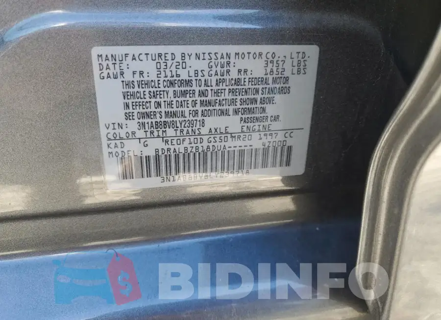 3N1AB8BV8LY239718 Photo# 12