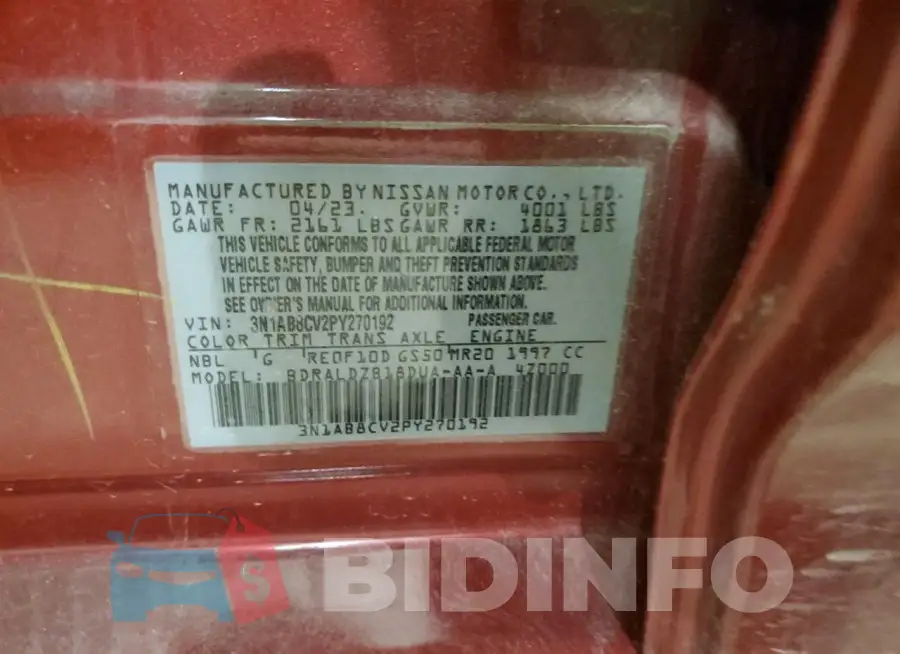 3N1AB8CV2PY270192 Photo# 12