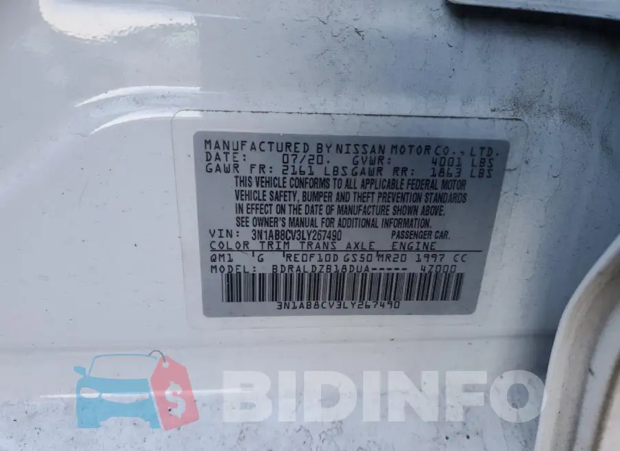 3N1AB8CV3LY267490 Photo# 12