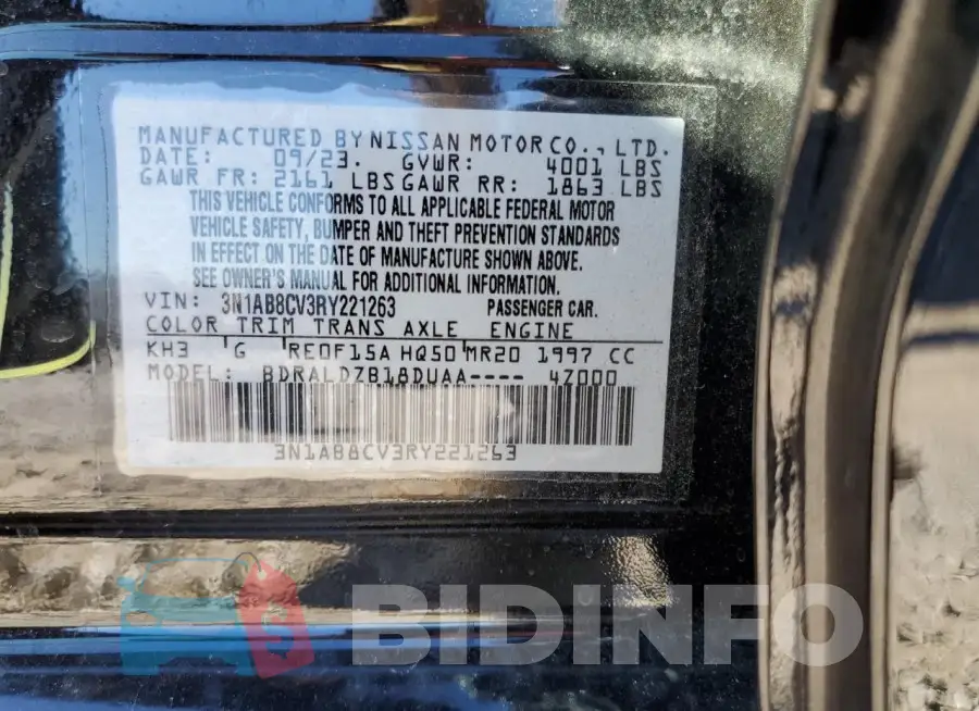 3N1AB8CV3RY221263 Photo# 13