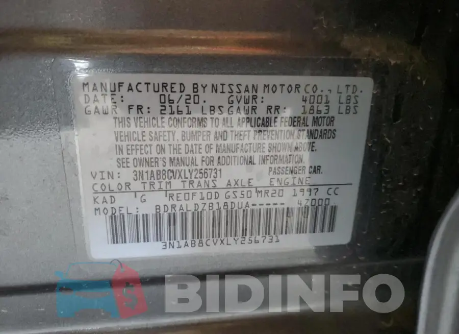3N1AB8CVXLY256731 Photo# 12