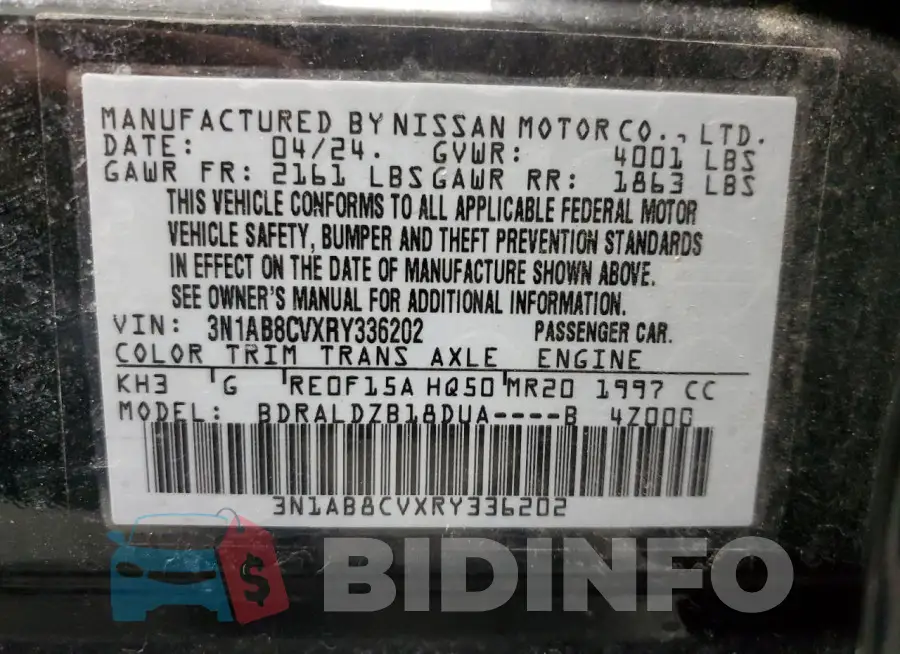 3N1AB8CVXRY336202 Photo# 13