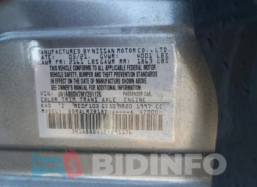 3N1AB8DV7MY291176 Photo# 12