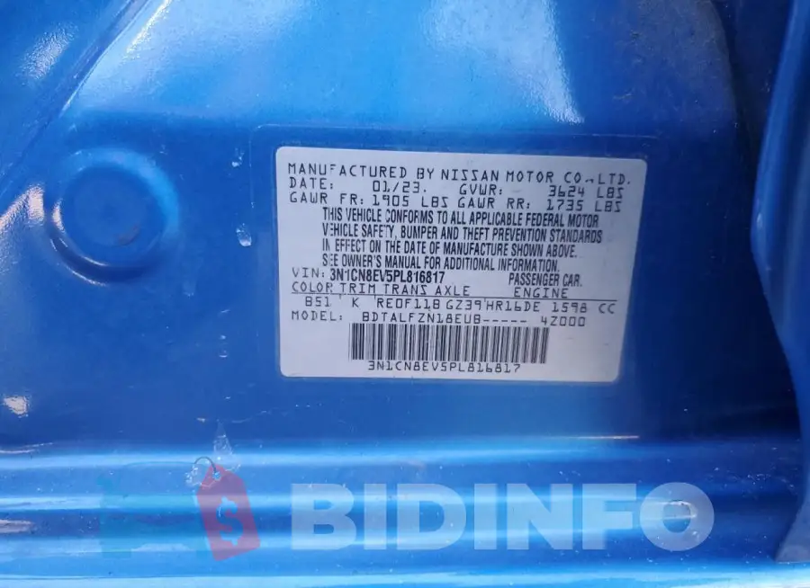 3N1CN8EV5PL816817 Photo# 12
