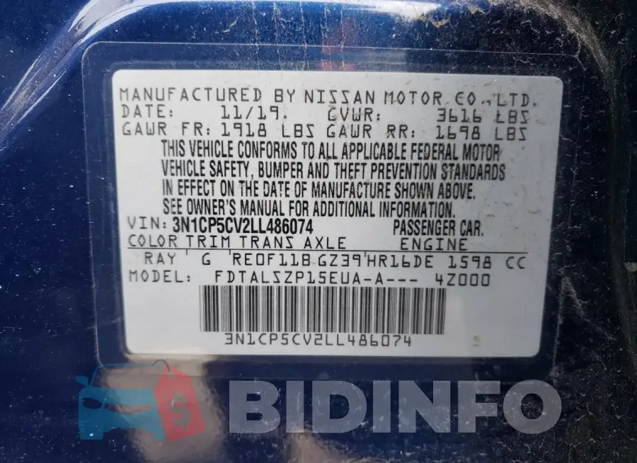 3N1CP5CV2LL486074 Photo# 13