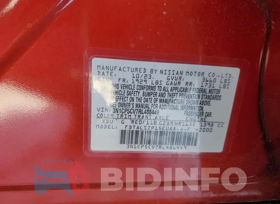 3N1CP5CV7RL486449 Photo# 13