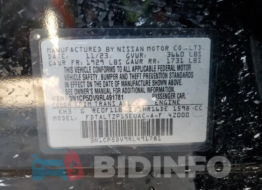 3N1CP5DV9RL491781 Photo# 14