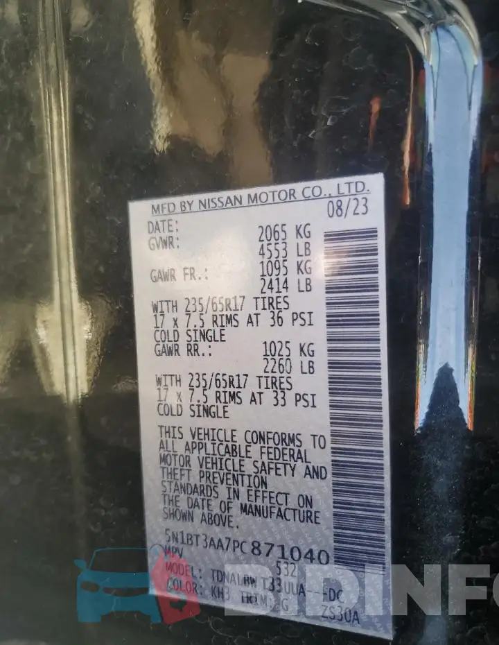 5N1BT3AA7PC871040 Photo# 13