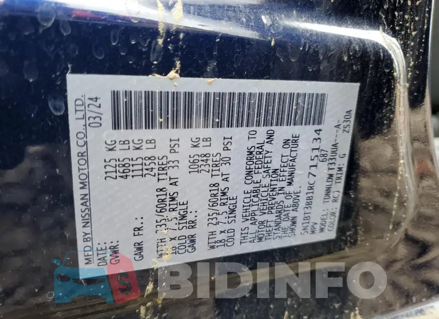 5N1BT3BB1RC715134 Photo# 13