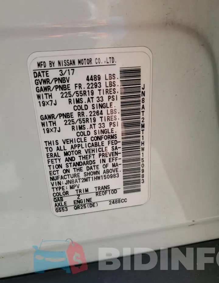 JN8AT2MT1HW150983 Photo# 14