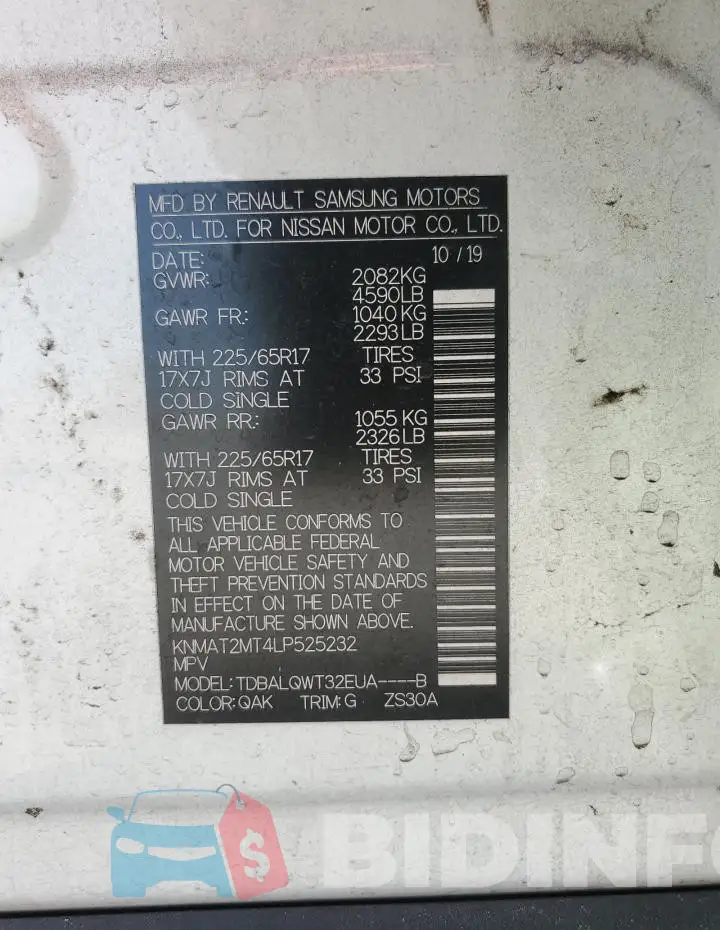 KNMAT2MT4LP525232 Photo# 14