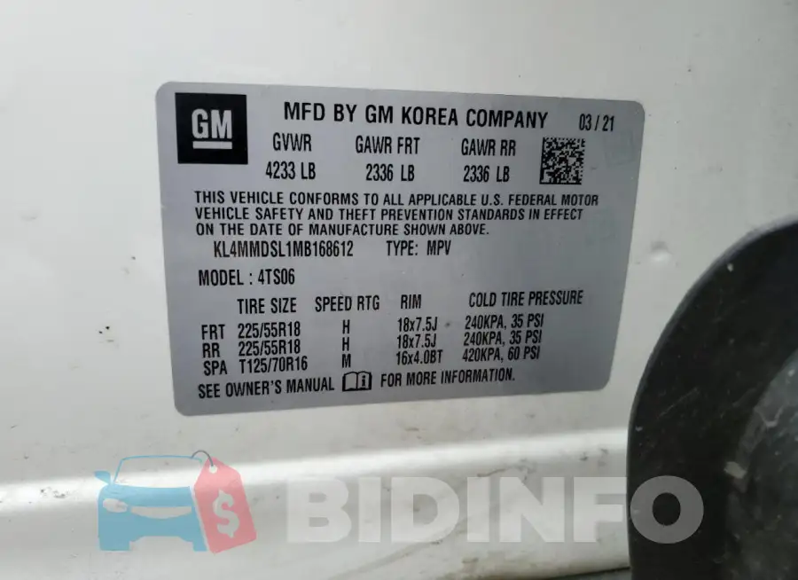 KL4MMDSL1MB168612 Photo# 14