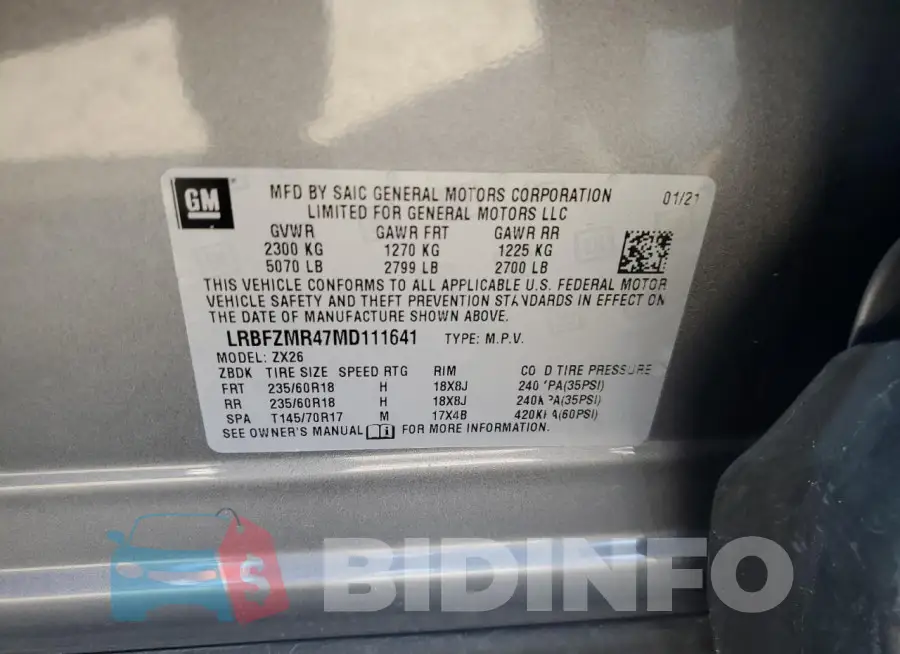 LRBFZMR47MD111641 Photo# 13