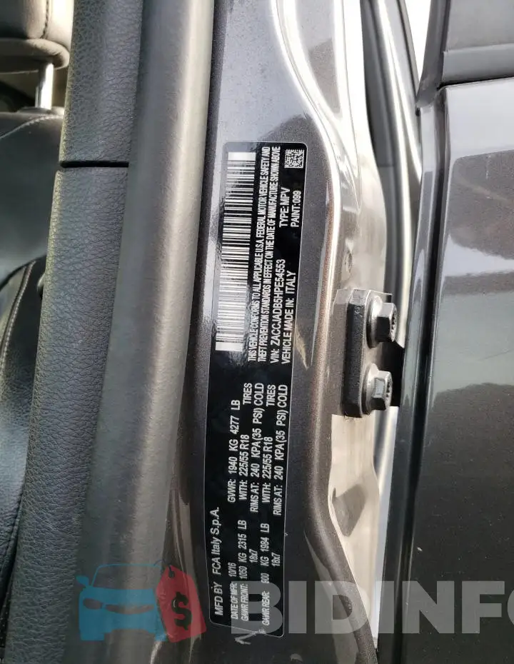 ZACCJADB5HPE54553 Photo# 12