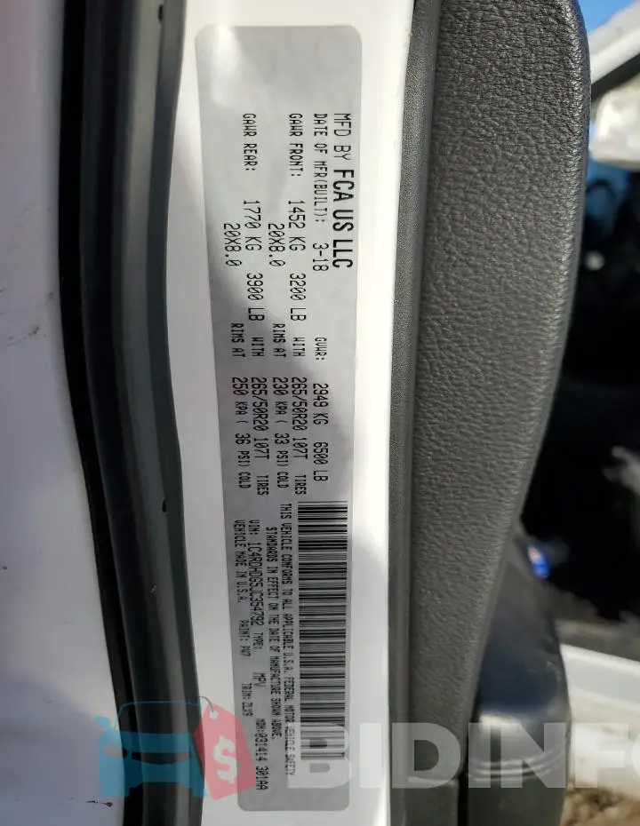 1C4RDHDG5JC354792 Photo# 13