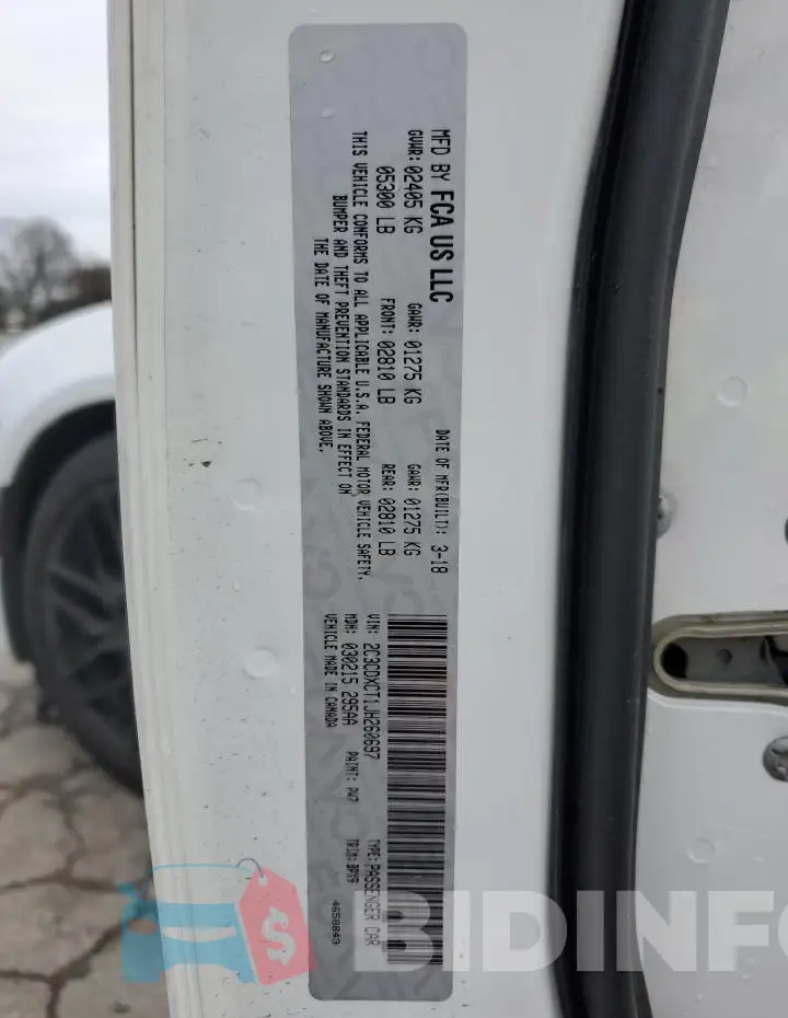 2C3CDXCT1JH260697 Photo# 12