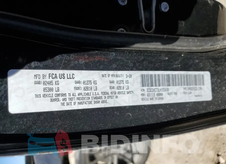 2C3CDXCT3LH155436 Photo# 13
