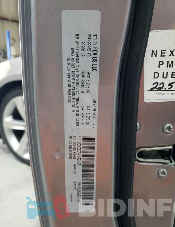 2C3CDXCT4HH563175 Photo# 12