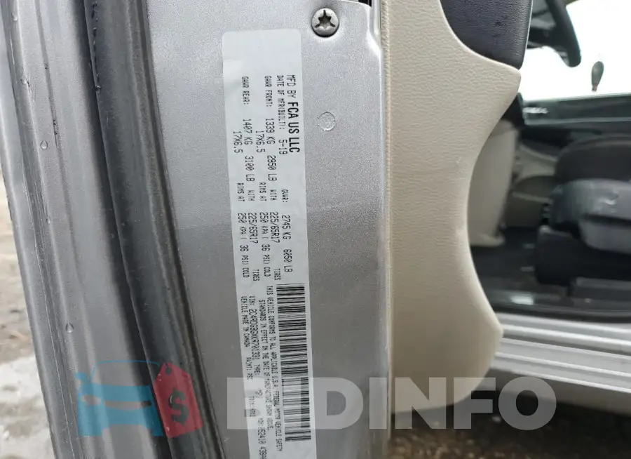 2C4RDGBGXKR701331 Photo# 13