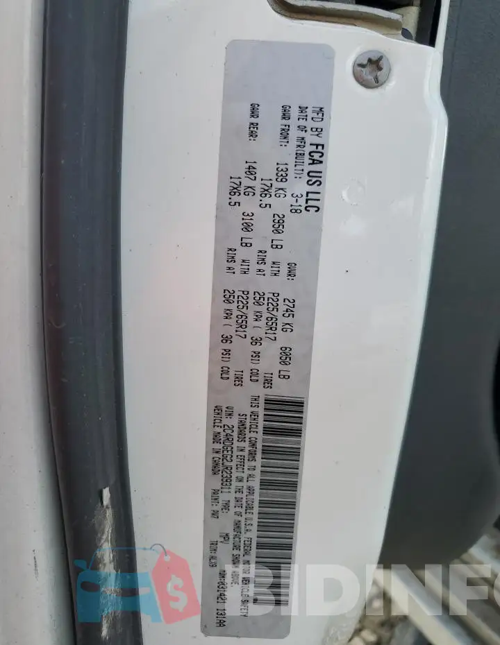 2C4RDGEG2JR239311 Photo# 13
