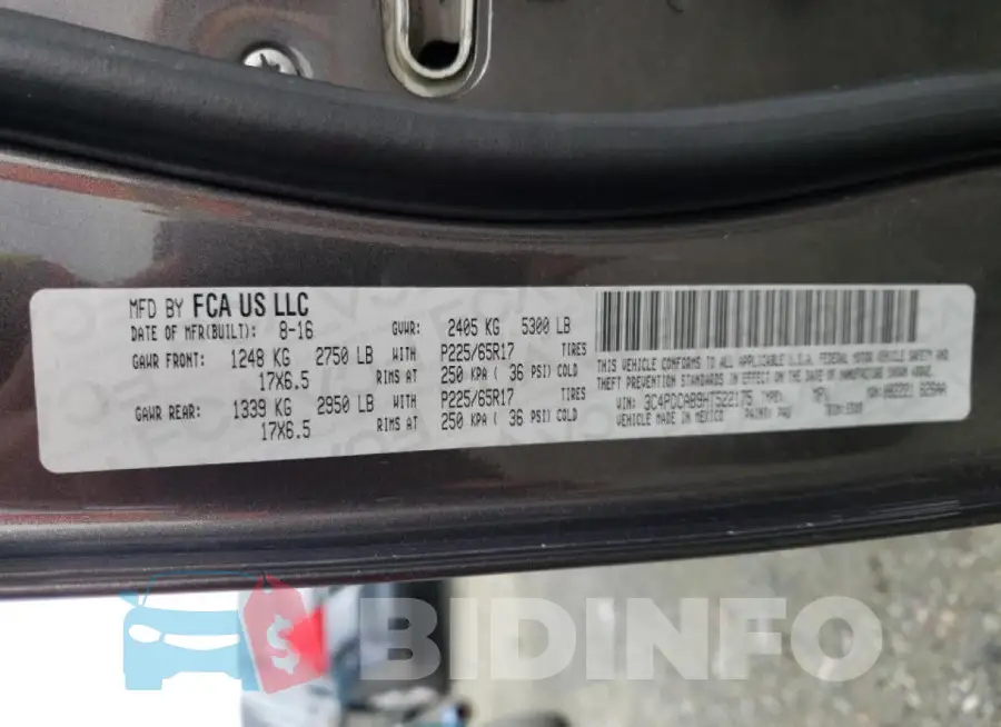 3C4PDCAB9HT522175 Photo# 13