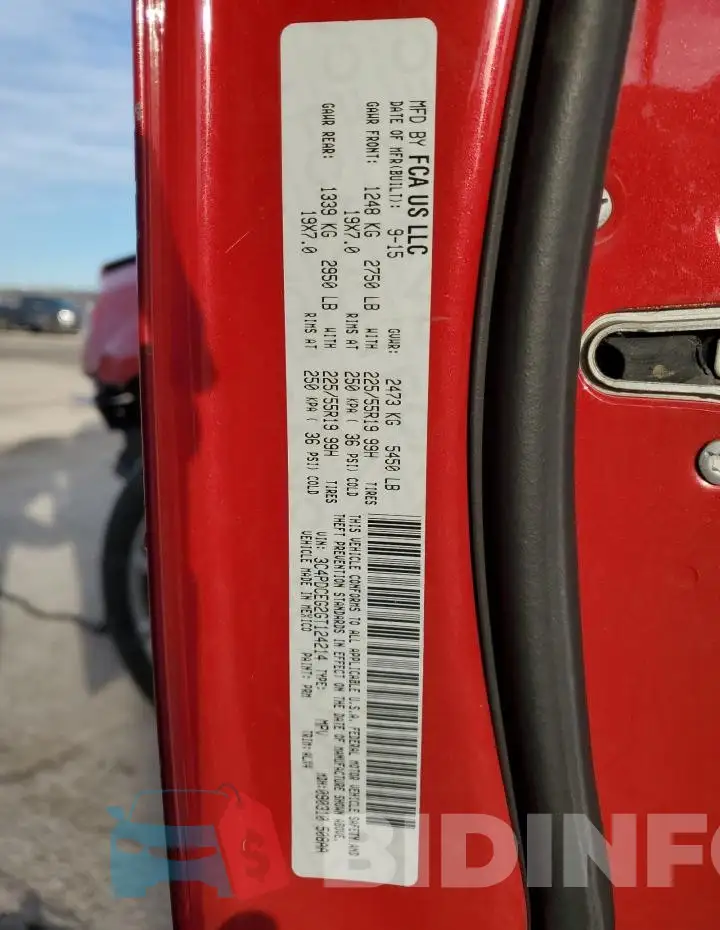 3C4PDCEG2GT124214 Photo# 12