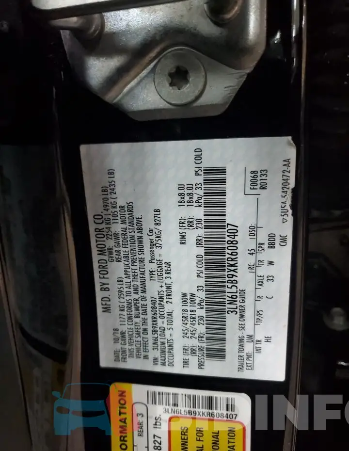 3LN6L5B9XKR608407 Photo# 13