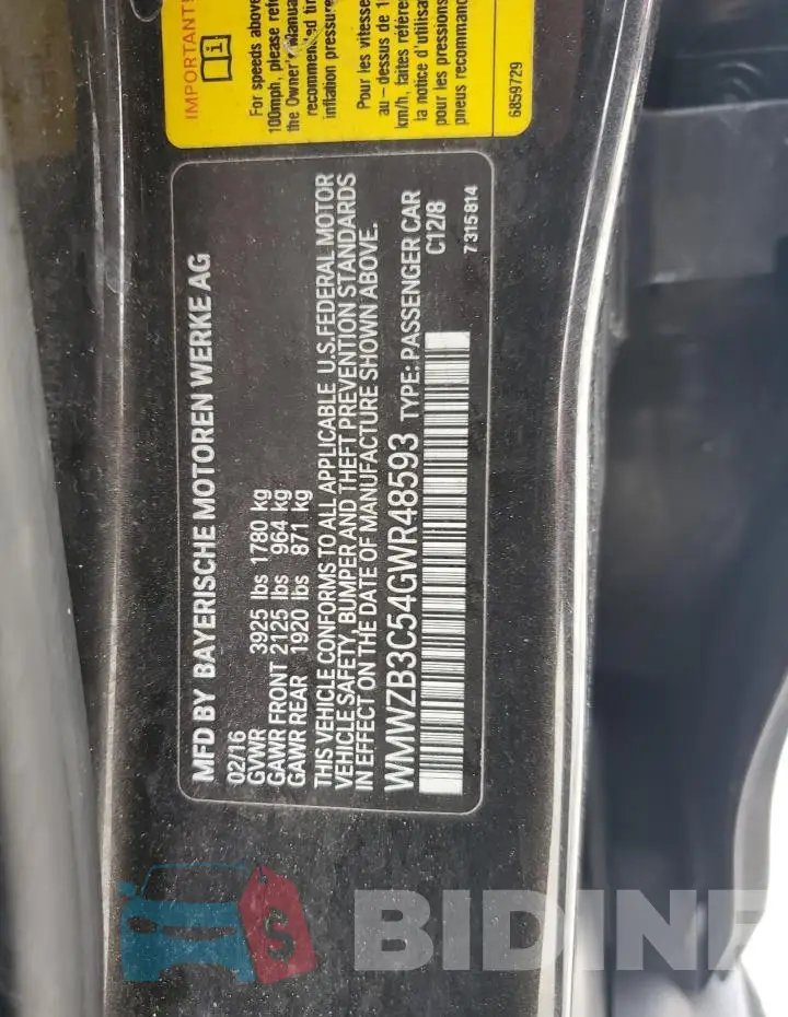 WMWZB3C54GWR48593 Photo# 12