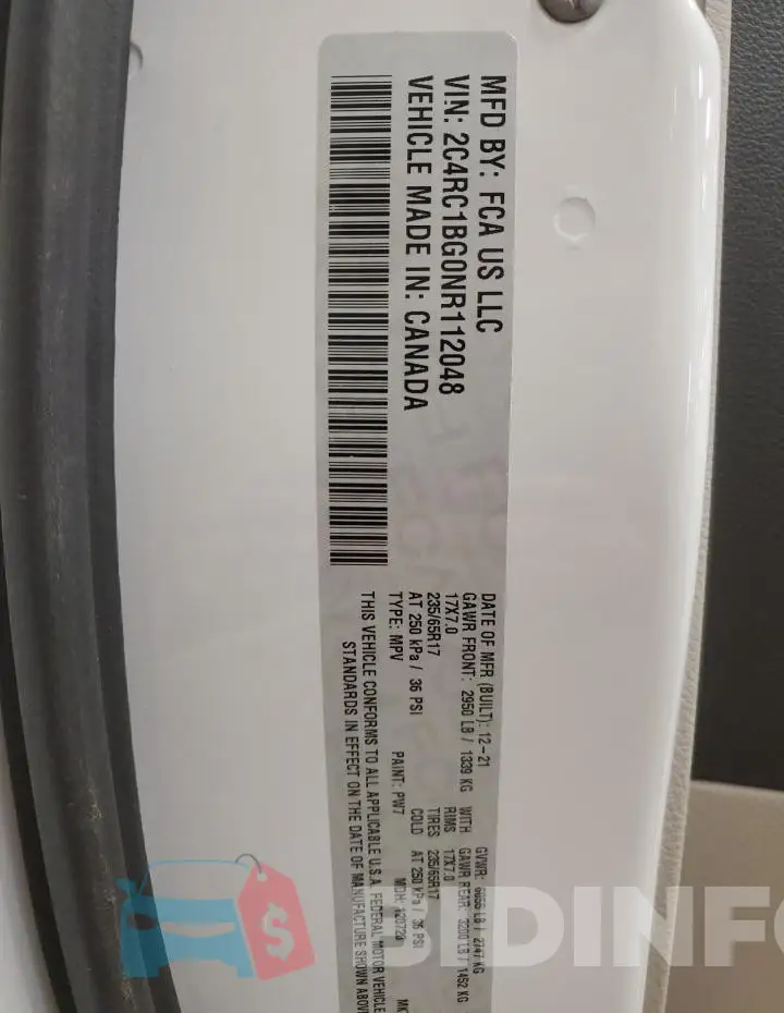 2C4RC1BG0NR112048 Photo# 14