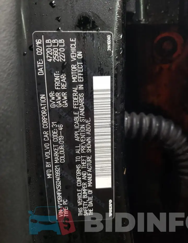 YV126MFK5G2409921 Photo# 12