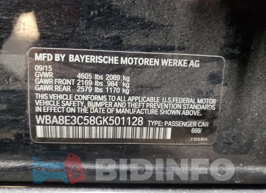 WBA8E3C58GK501128 Photo# 12