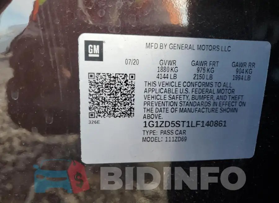 1G1ZD5ST1LF140861 Photo# 13