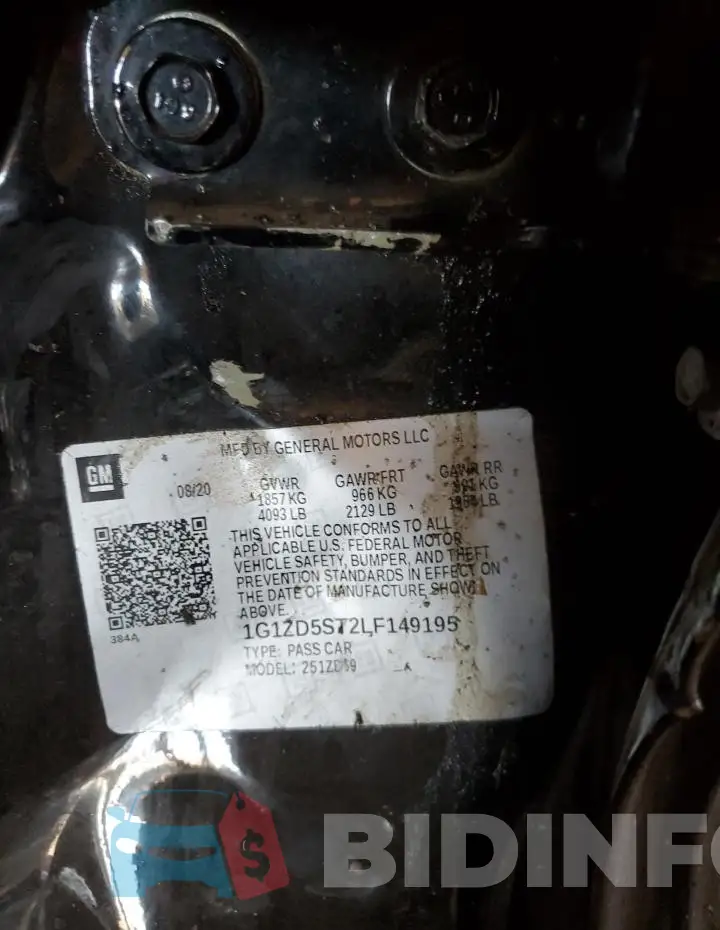 1G1ZD5ST2LF149195 Photo# 12