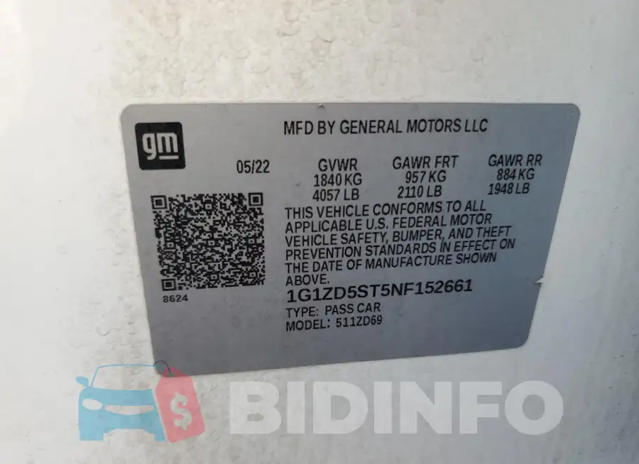 1G1ZD5ST5NF152661 Photo# 12