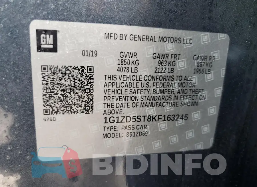 1G1ZD5ST8KF163245 Photo# 12