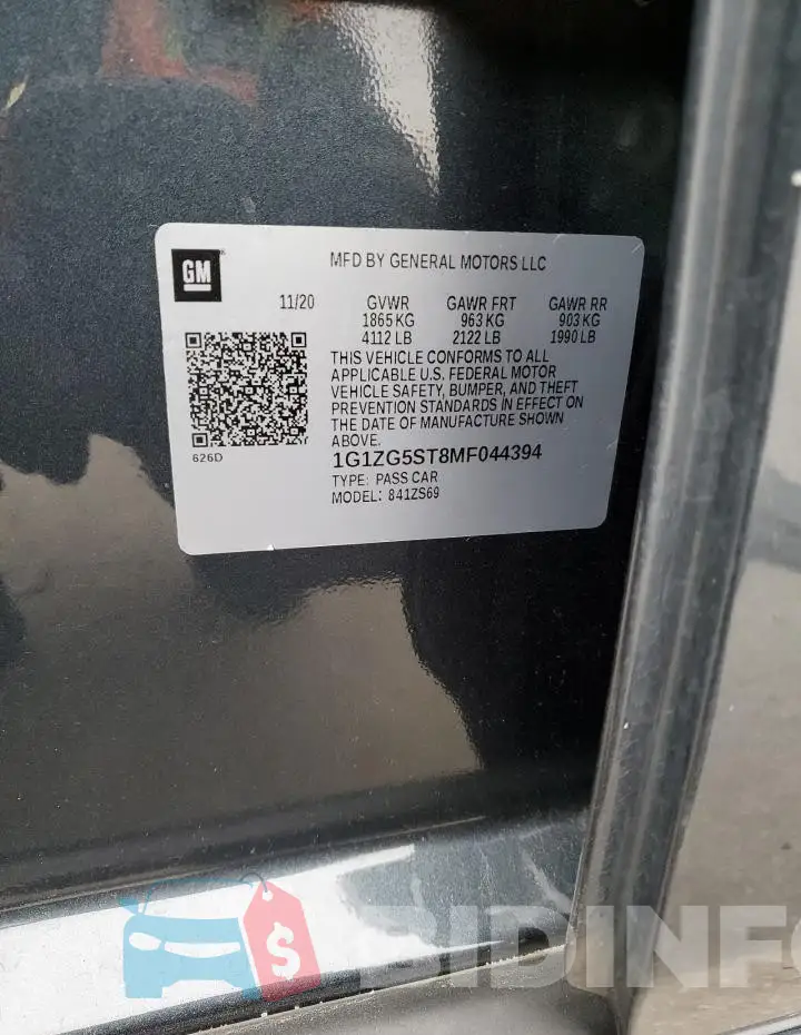 1G1ZG5ST8MF044394 Photo# 12