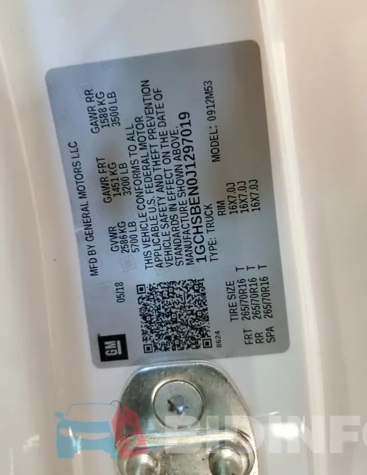 1GCHSBEN0J1297019 Photo# 12