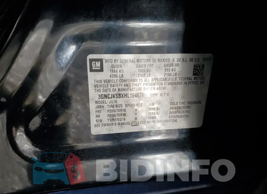 3GNCJKSBXHL194871 Photo# 13