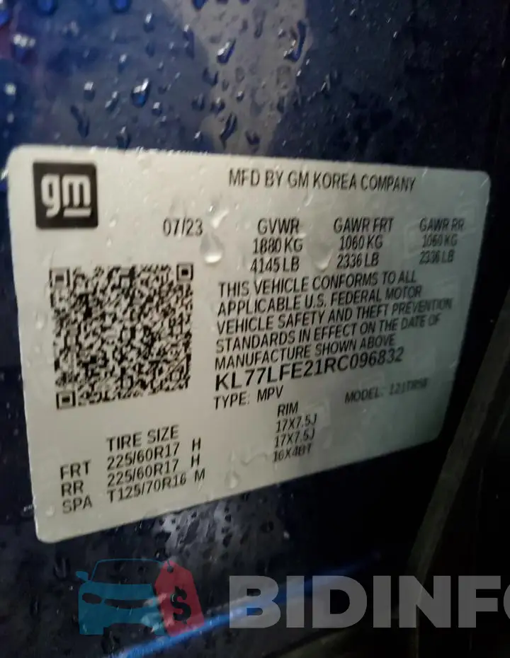 KL77LFE21RC096832 Photo# 13