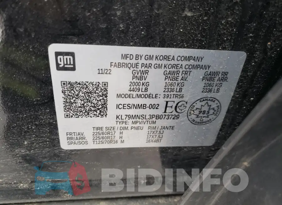 KL79MNSL3PB073729 Photo# 14