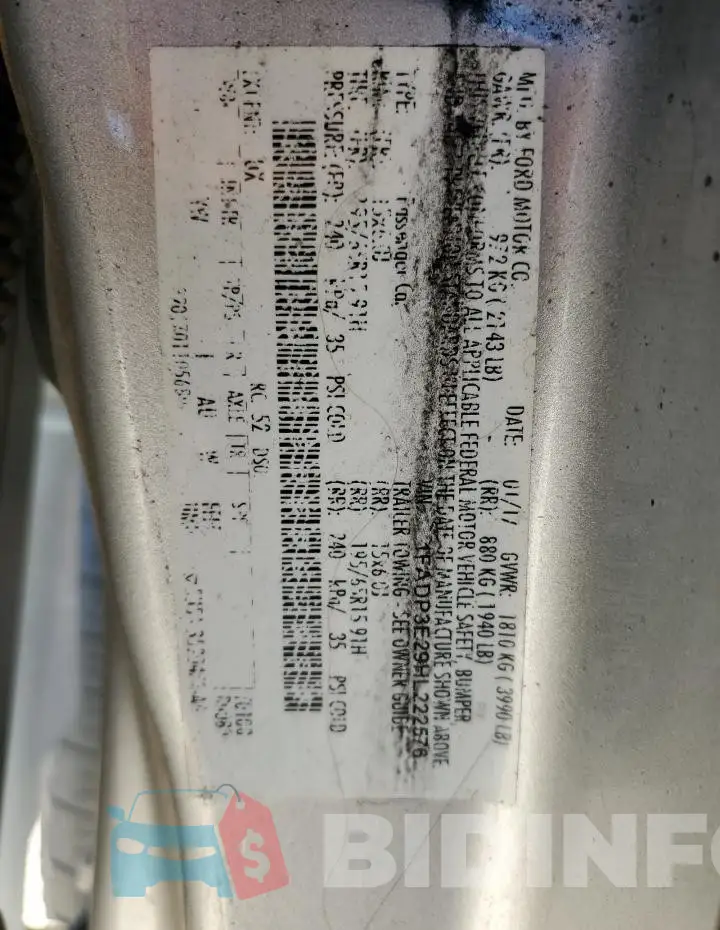1FADP3E29HL222576 Photo# 12