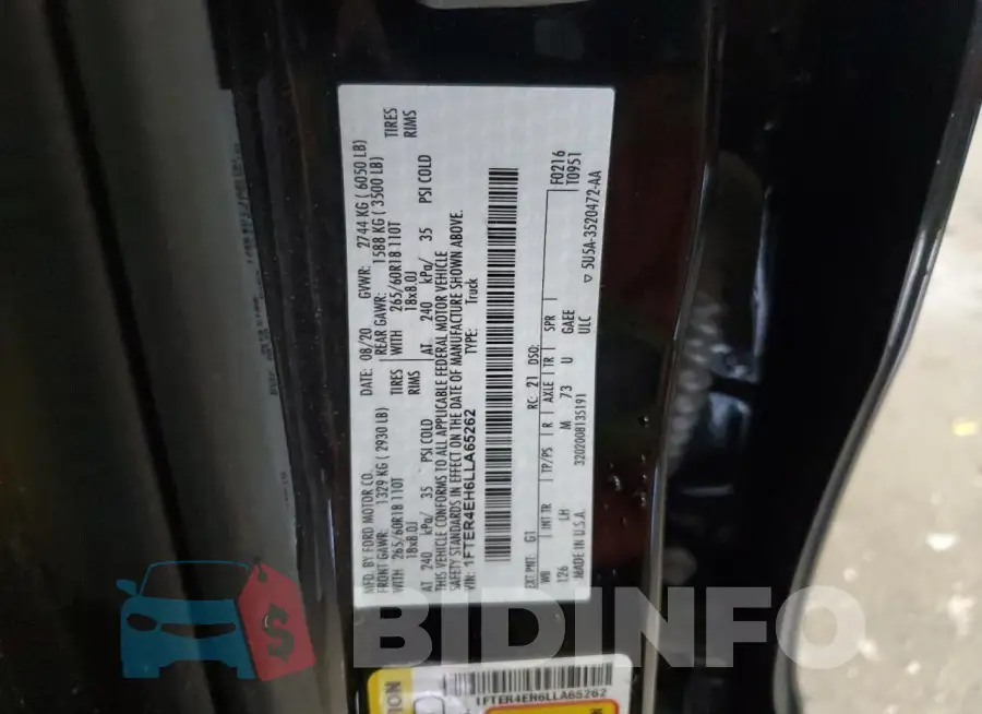1FTER4EH6LLA65262 Photo# 12