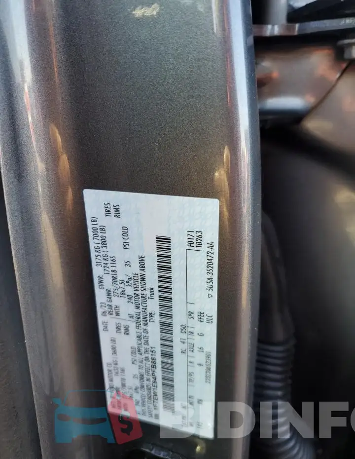 1FTEW1E84PFB88151 Photo# 12
