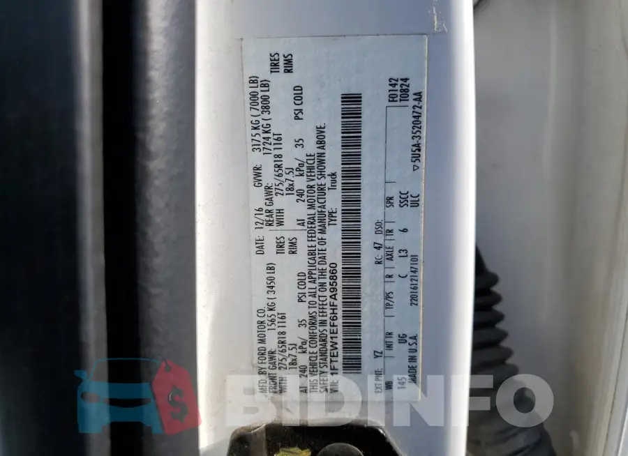 1FTEW1EF6HFA95860 Photo# 12