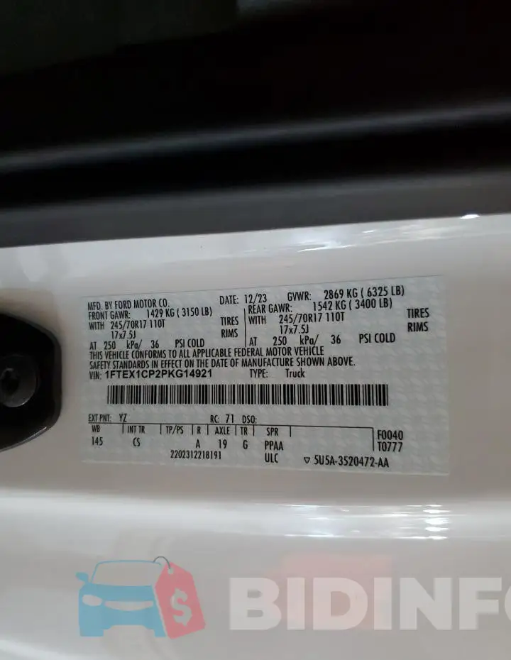 1FTEX1CP2PKG14921 Photo# 12