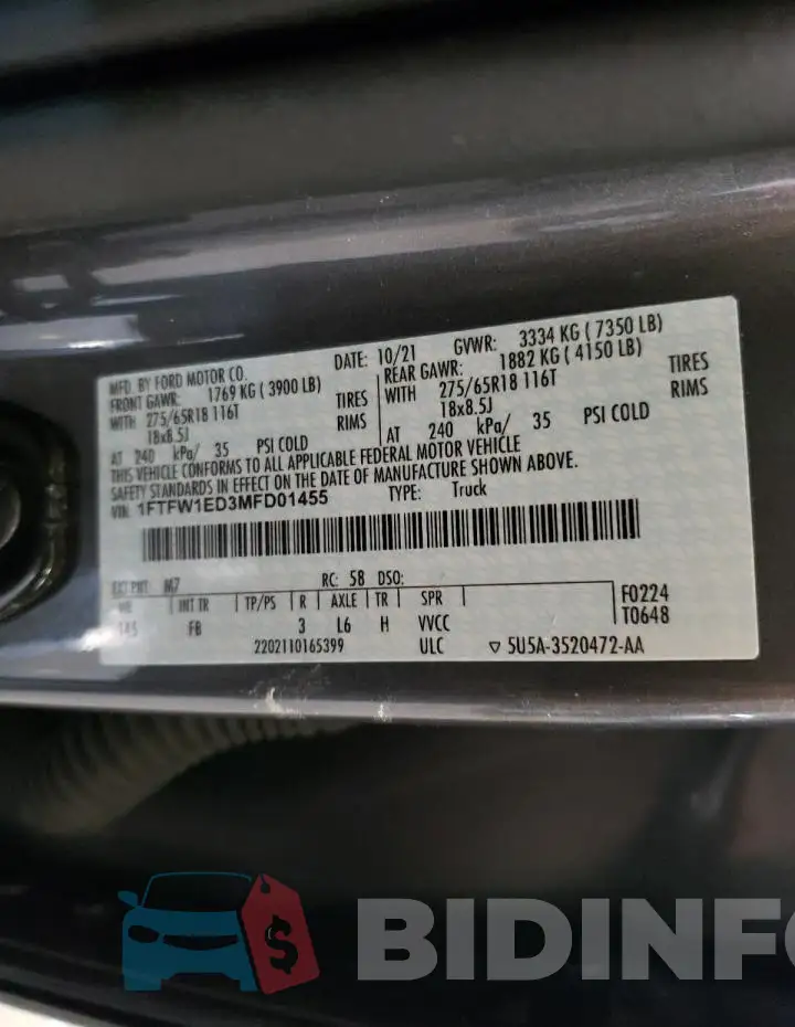 1FTFW1ED3MFD01455 Photo# 12
