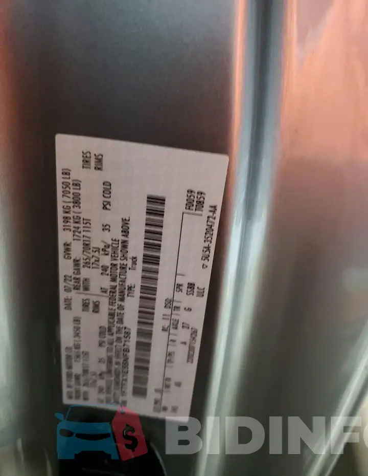 1FTFX1E55NFB71587 Photo# 12