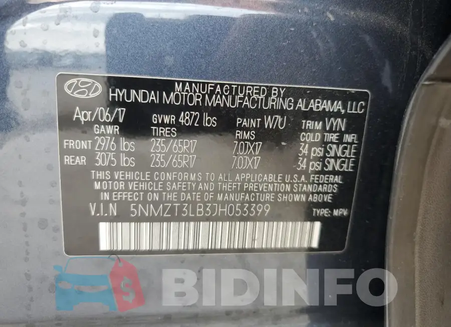 5NMZT3LB3JH053399 Photo# 13